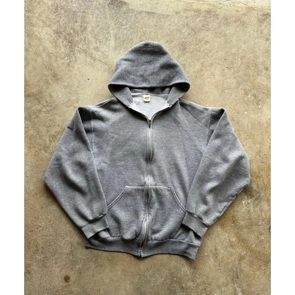 1970s Russell Athletic Gray Zip Up Hoodie Size XS Made in USA - Picture 1 of 6